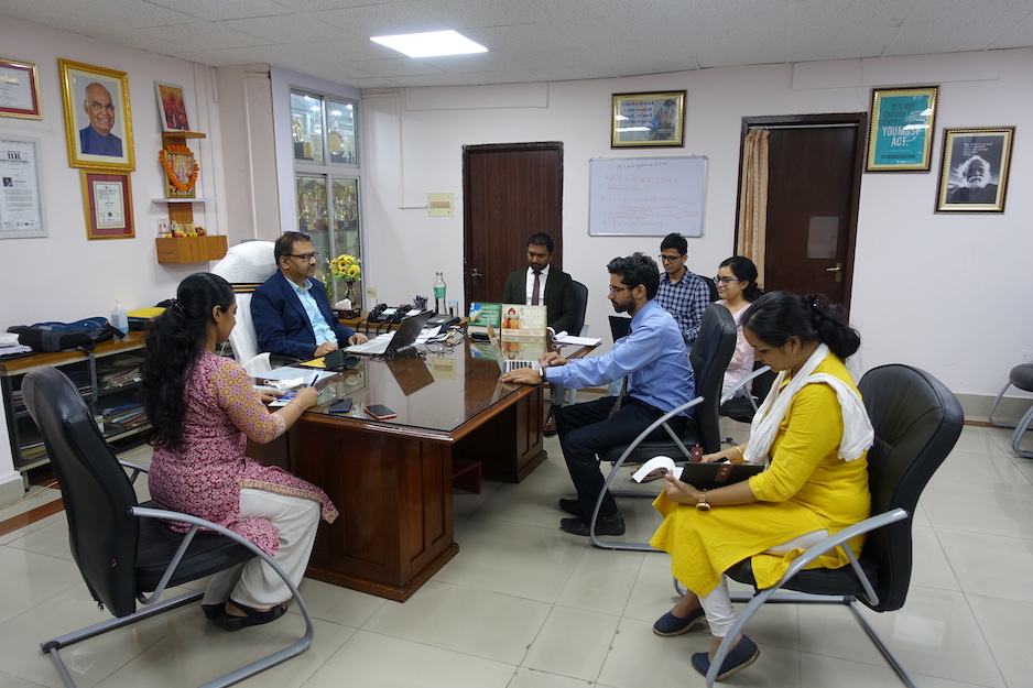 Director (Personnel) giving his insights on the project